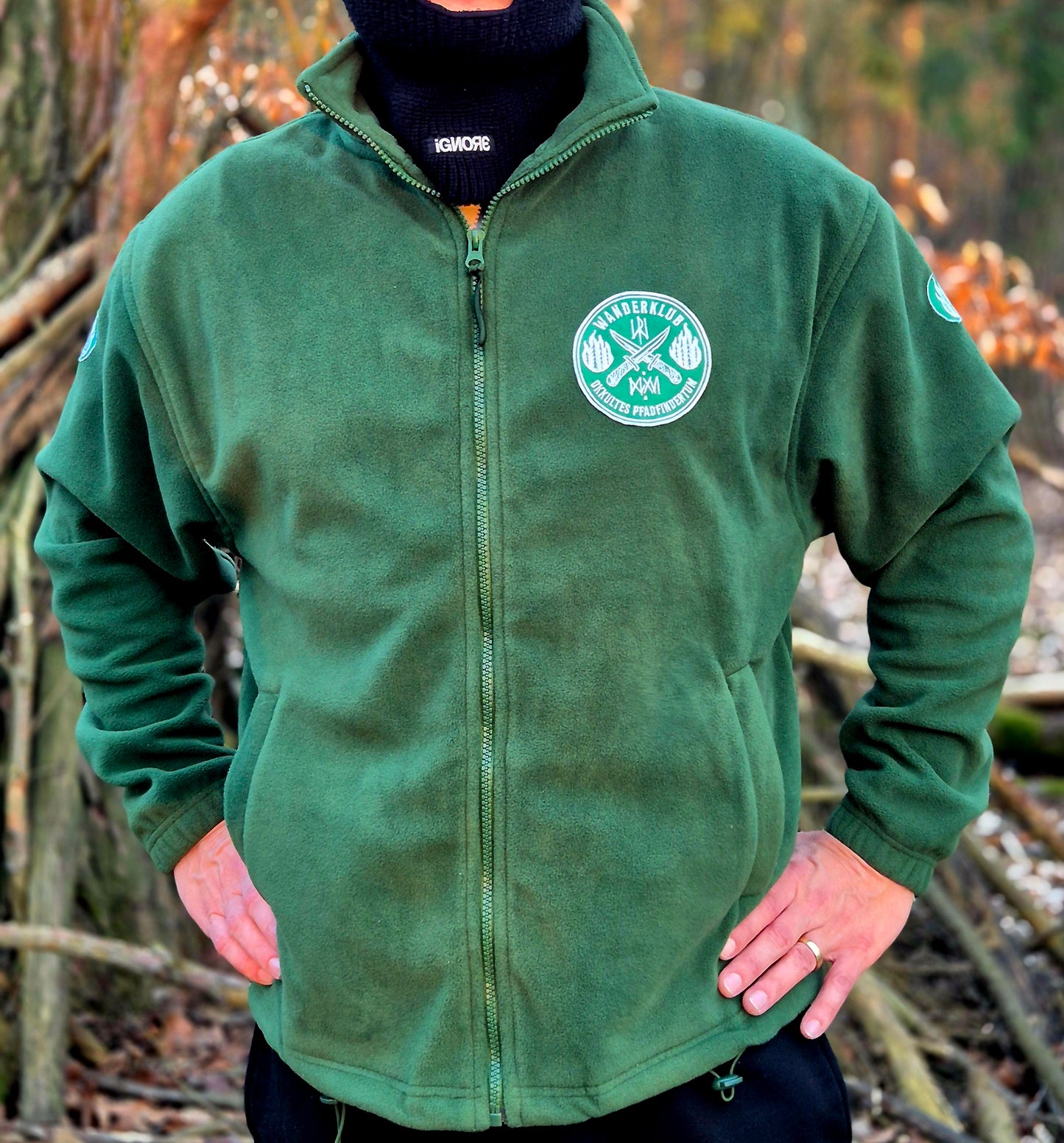 "Wanderklub" Fleece Jacke (green) Limitiert!