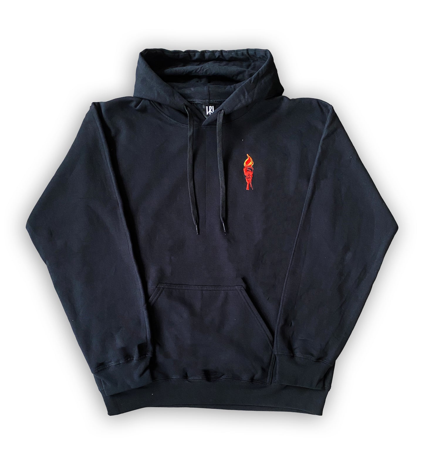 Rokko Weissensee - "Einsam sterben die Tapferen" Stick Hoodie (black/red)