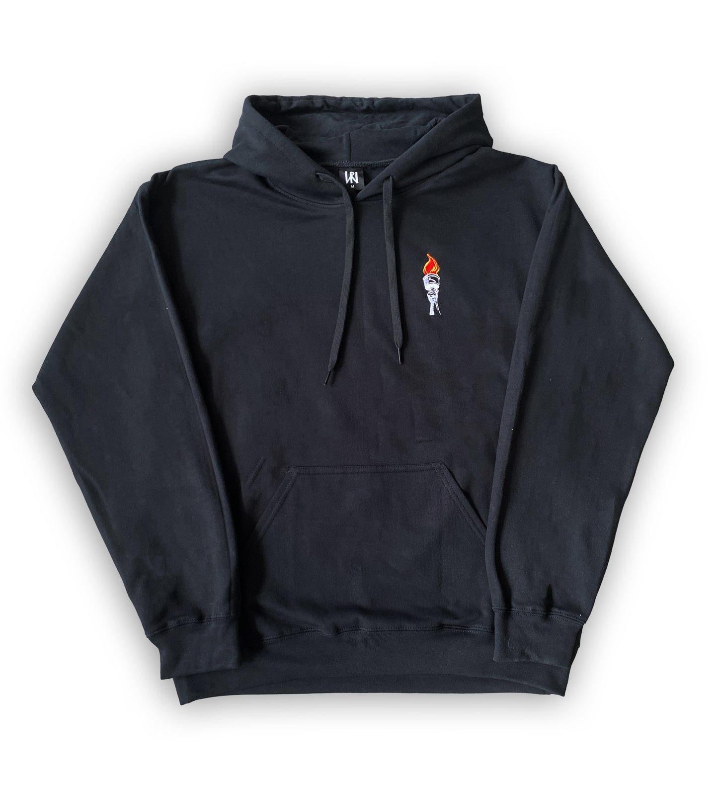 Rokko Weissensee - "Einsam sterben die Tapferen" Stick Hoodie (black/white)